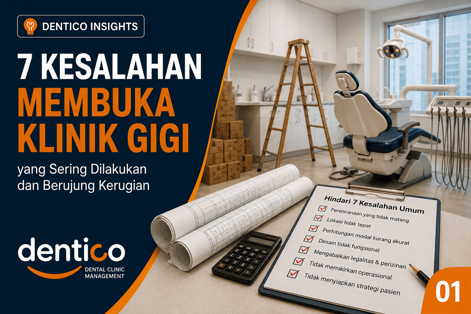 Ilustrasi DENTICO Insights: 7 Kesalahan Saat Membuka Klinik Gigi yang Membuat Bisnis Sulit Bertumbuh